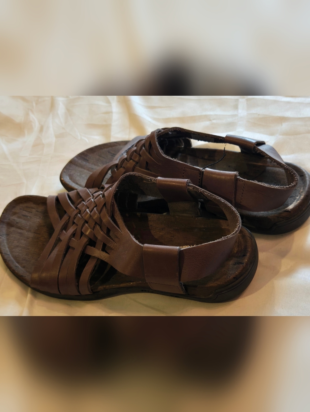 Merrell Brown Woven Leather Women's Sandals - Picture 2 of 5